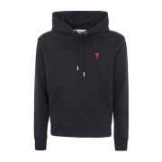 Ami Paris Hjärt Hoodie Black, Herr