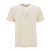 Burberry Equestrian Knight Paisley Print T-Shirt Beige, Herr