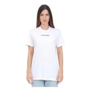 Dsquared2 Vit Logot-shirt för Kvinnor White, Dam