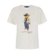 Polo Ralph Lauren Vita T-shirts och Polos med Polo Bear White, Dam