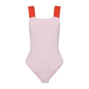 Versace Bodysuit med grekiskt mönster Pink, Dam