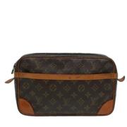 Louis Vuitton Vintage Pre-owned Canvas kuvertvskor Brown, Dam