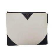 Celine Vintage Pre-owned Laeder kuvertvskor White, Dam