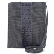 Hermès Vintage Pre-owned Canvas axelremsvskor Gray, Dam