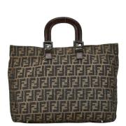 Fendi Vintage Pre-owned Canvas fendi-vskor Brown, Dam