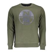 North Sails Grön Långärmad Crewneck Sweatshirt Green, Herr