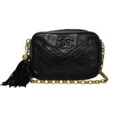 Chanel Vintage Pre-owned Laeder crossbodyvskor Black, Dam