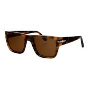 Persol Stiliga solglasögon med modell 0Po3348S Brown, Unisex