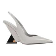 The Attico Elegant slingback klackar Gray, Dam