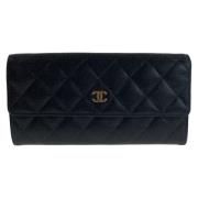 Chanel Vintage Pre-owned Laeder plnbcker Black, Dam