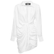 Jacquemus Pre-owned Pre-owned Nylon klnningar White, Dam