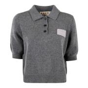 Marni Stilfull Polo Neck Sweater Gray, Dam