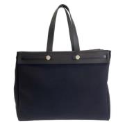 Hermès Vintage Pre-owned Canvas handvskor Black, Dam