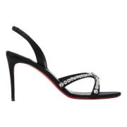 Christian Louboutin Högklackade sandaler Emilie Black, Dam