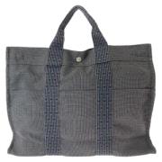 Hermès Vintage Pre-owned Canvas handvskor Gray, Dam