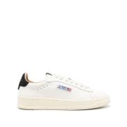 Autry Svarta Sneakers med Logo Patch White, Dam