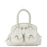 Dior Vintage Pre-owned Laeder handvskor White, Dam