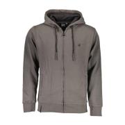 U.s. Polo Assn. Grå Hoodie med Dragkedja Gray, Herr