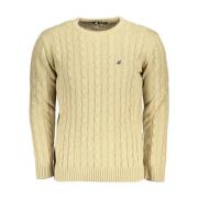 U.s. Polo Assn. Vriden Broderad Tröja Beige, Herr