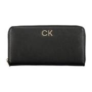 Calvin Klein Damplånbok Svart Rfid Dragkedja Black, Dam