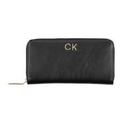 Calvin Klein Damplånbok Svart Rfid Dragkedja Black, Dam