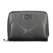 Calvin Klein Damplånbok Svart Rfid Dragkedja Stängning Black, Dam