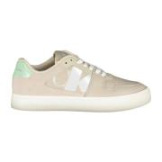 Calvin Klein Sportiga Beige Sneakers med Kontrastdetaljer Beige, Herr