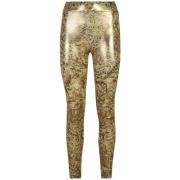 Just Cavalli Gula Leggings för Kvinnor Aw24 Yellow, Dam