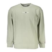 Tommy Hilfiger Grön Långärmad Sweatshirt Broderad Logotyp Green, Herr