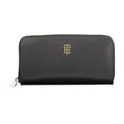 Tommy Hilfiger Damplånbok Svart Nylon Dragkedja Stängning Black, Dam