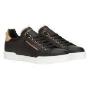 Dolce & Gabbana Pärldekorerad Klassisk Sneaker Black, Dam