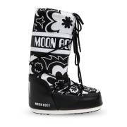 Moon Boot Snö stövlar Ikon Blomma Black, Dam