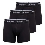 Only & Sons Klassisk 3-pack briefs Black, Herr