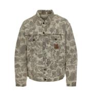 Carhartt Wip Camouflage Overshirt Helston Beige, Herr