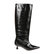 Ganni Slouchy High Shaft Stövlar Black, Dam