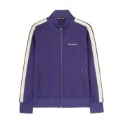 Palm Angels Lila Sportjacka med Sidestripes Purple, Herr