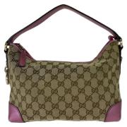 Gucci Vintage Pre-owned Canvas gucci-vskor Beige, Dam