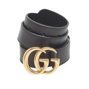 Gucci Vintage Pre-owned Laeder skrp Black, Dam