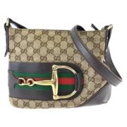 Gucci Vintage Pre-owned Canvas gucci-vskor Brown, Dam