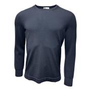 Gran Sasso Navy Merino Athleisure Sweater Blue, Herr