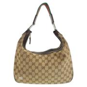 Gucci Vintage Pre-owned Canvas gucci-vskor Beige, Dam