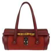 Gucci Vintage Pre-owned Canvas gucci-vskor Red, Dam