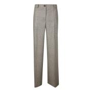 P.a.r.o.s.h. Houndstooth Ullbyxor Mjuk Passform Beige, Dam