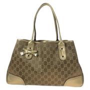 Gucci Vintage Pre-owned Canvas gucci-vskor Brown, Dam