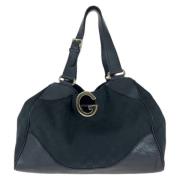 Gucci Vintage Pre-owned Canvas gucci-vskor Black, Dam