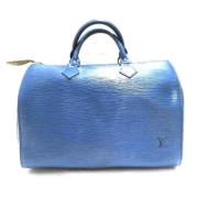 Louis Vuitton Vintage Pre-owned Laeder handvskor Blue, Dam