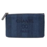 Chanel Vintage Pre-owned Canvas chanel-vskor Blue, Dam