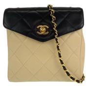 Chanel Vintage Pre-owned Laeder chanel-vskor Beige, Dam