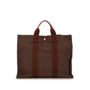 Hermès Vintage Pre-owned Canvas handvskor Brown, Dam