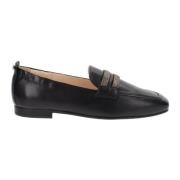 Nerogiardini Läder Dams Loafers Elegant Stil Black, Dam